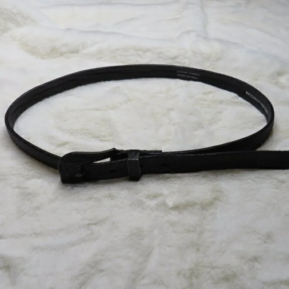 RICCARDO FORCONI‎ black embelished belt